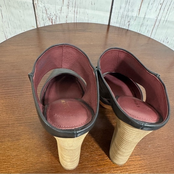 Black Leather Women's Mules - Picture 7 of 14